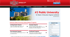 Desktop Screenshot of degree.astate.edu